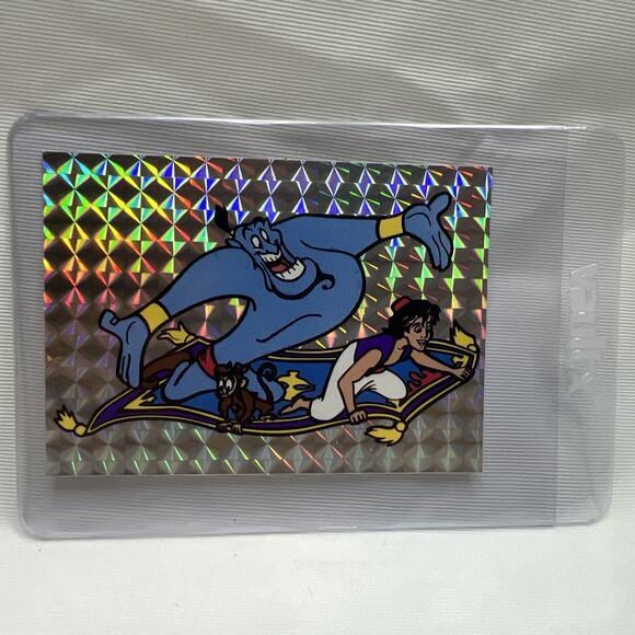 Disney Aladdin Magic Carpet Genie Vending Machine Sticker Prism 1990's Vintage - Picture 3 of 3